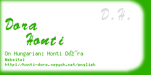 dora honti business card